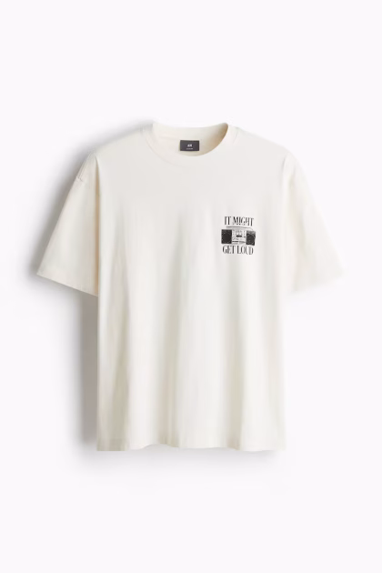 Oversize Round-Neck Tee SIZE - S
