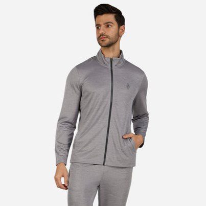 SKECHERS Grey Skechknits Rival Full Zip Jacket (L)