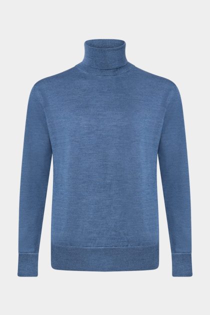 Turtleneck sweater - Blue jeans (S)